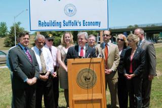 Steve Bellone and Suffolk County Legislators
